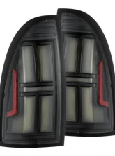 NOVA-Series Prismatic LED Taillights (Black) Toyota Tacoma 2005-2015 AlphaRex USA                                     - 680052 - Image 5