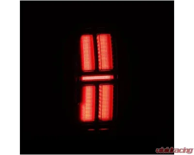NOVA-Series Prismatic LED Taillights (Black) Toyota Tacoma 2005-2015 AlphaRex USA - 680052
