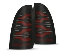 LUXX-Series Taillights (Black Red) Toyota Tacoma 2005-2015 AlphaRex USA