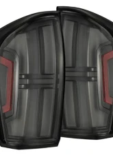 NOVA-Series Prismatic LED Taillights (Black) Toyota Tacoma 2016-2023 AlphaRex USA                                     - 680082 - Image 8