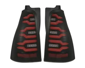 LUXX-Series Taillights (Black Red) Toyota 4Runner 2003-2009 AlphaRex USA