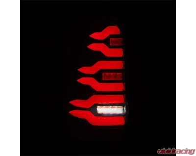 LUXX-Series Taillights (Black Red) Toyota 4Runner 2003-2009 AlphaRex USA - 690080