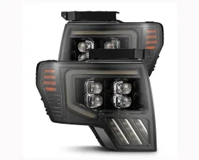 NOVA-Series Headlights (Jet Black) AlphaRex USA
