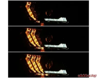 AlphaRex USA PRO-Series Headlights Chrome for Ford Mustang 2010-2012 H7 Halogen - 880111