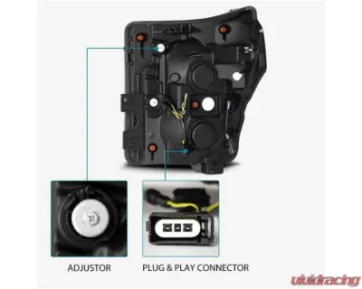 LUXX-Series Headlights (Alpha-Black) AlphaRex USA - 880143