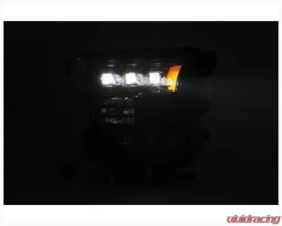 AlphaRex USA NOVA-Series Headlights for Ford F-150 2015-2017, Alpha-Black, LED Projectors - 880163