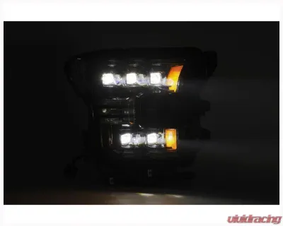 AlphaRex USA NOVA-Series Headlights for Ford F-150 2015-2017, Alpha-Black, LED Projectors - 880163