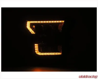 AlphaRex USA NOVA-Series Headlights for Ford F-150 2015-2017, Alpha-Black, LED Projectors - 880163