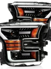 AlphaRex USA LUXX-Series Jet Black Headlights for 2015-2017 Ford F-150 with LED DRL                                     - 880168 - Image 4