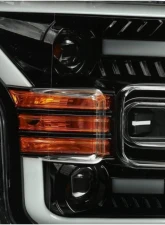 AlphaRex USA LUXX-Series Jet Black Headlights for 2015-2017 Ford F-150 with LED DRL                                     - 880168 - Image 4