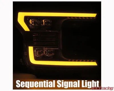 AlphaRex USA NOVA-Series Projector Headlights Chrome for 2018-2020 Ford F-150 - 880181