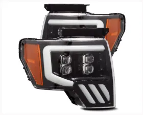 NOVA-Series Headlights (Jet Black) AlphaRex USA