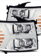 AlphaRex USA NOVA-Series Full LED Headlights Chrome for 2007-2014 Chevrolet Silverado 1500/2500/3500                                     - 880207 - Image 4