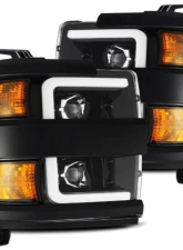 AlphaRex USA PRO-Series Headlights Jet Black for Chevrolet Silverado 2500HD/3500HD 2015-2019                                     - 880226 - Image 4