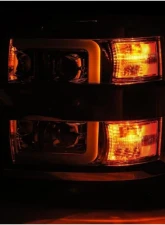 AlphaRex USA PRO-Series Headlights Jet Black for Chevrolet Silverado 2500HD/3500HD 2015-2019                                     - 880226 - Image 4