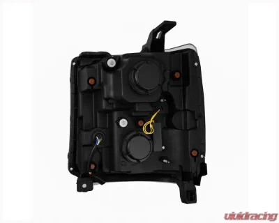 AlphaRex USA NOVA-Series Black Headlights for 2016-2018 Chevrolet Silverado 1500 - 880237