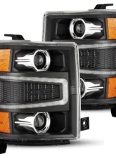 AlphaRex USA PRO-Series Black Headlights for 2014-2015 Chevrolet Silverado 1500                                     - 880245 - Image 6