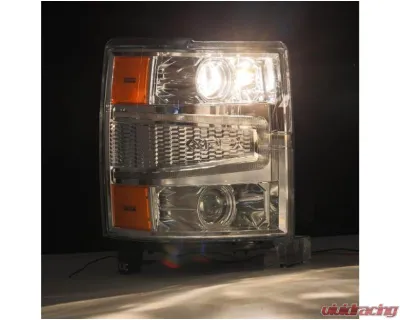 PRO-Series Headlights (Chrome) Chevrolet 2014-2015 AlphaRex USA - 880246