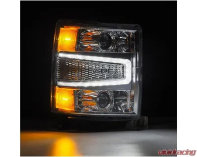 PRO-Series Headlights (Chrome) Chevrolet 2014-2015 AlphaRex USA - 880246