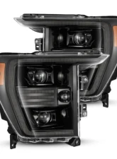 AlphaRex USA PRO-Series Halogen Projector Headlights for 2021-2023 Ford F-150 Alpha-Black                                     - 880294 - Image 6