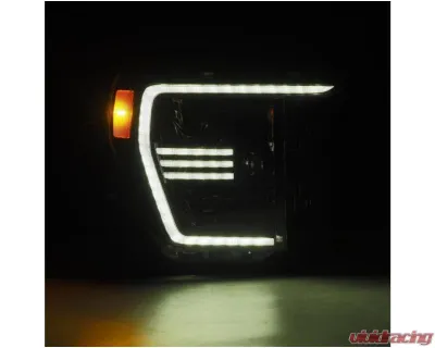 AlphaRex USA PRO-Series Halogen Projector Headlights for 2021-2023 Ford F-150 Alpha-Black - 880294