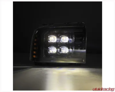 AlphaRex USA NOVA-Series Projector Headlights for 2005-2007 Ford Super Duty - Alpha-Black - 880318
