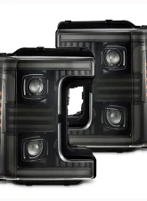 AlphaRex USA PRO-Series Projector Headlights for 2017-2019 Ford Super Duty, Alpha-Black                                     - 880320 - Image 4
