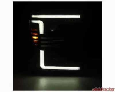 AlphaRex USA PRO-Series Projector Headlights for 2017-2019 Ford Super Duty, Alpha-Black - 880320