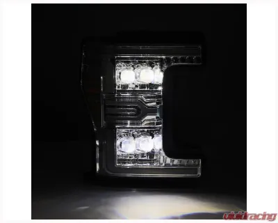 AlphaRex USA NOVA-Series Projector Headlights Chrome for Ford Super Duty 2017-2019 - 880347