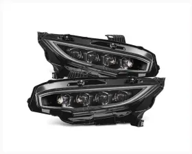 NOVA-Series Headlights (Black) AlphaRex USA