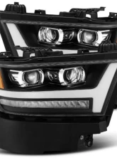 PRO-Series Headlights (Black) Ram 1500 2019-2022 AlphaRex USA                                     - 880515 - Image 4