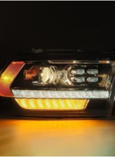 AlphaRex USA PRO-Series Black Projector Headlights for Dodge Ram 2009-2018, H7 Halogen                                     - 880523 - Image 4