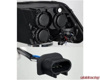 AlphaRex USA PRO-Series Projector Headlights for 2009-2018 Dodge Ram 1500/2500/3500 - Alpha-Black - 880542