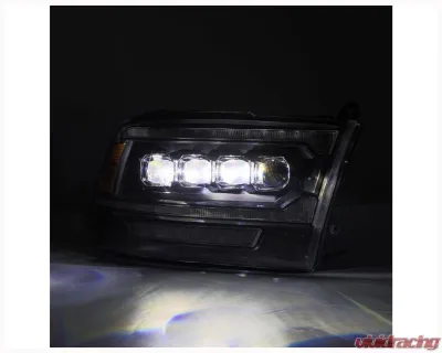 AlphaRex USA NOVA-Series Projector Headlights (Black) for 2019-2024 Ram 1500/2500/3500 - 880555