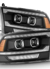 AlphaRex USA LUXX-Series Projector Headlights (Black) for 2009-2018 Dodge Ram 1500/2500/3500                                     - 880558 - Image 5