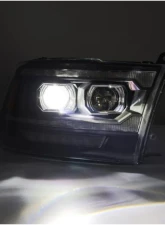 AlphaRex USA LUXX-Series Projector Headlights (Black) for 2009-2018 Dodge Ram 1500/2500/3500                                     - 880558 - Image 3