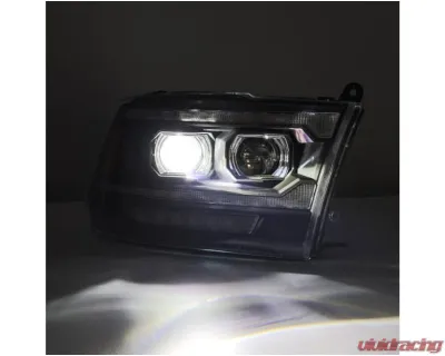 AlphaRex USA LUXX-Series Projector Headlights (Black) for 2009-2018 Dodge Ram 1500/2500/3500 - 880558