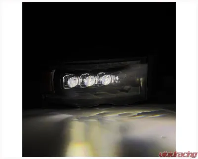 NOVA-Series Headlights (Black) Dodge 2002-2005 AlphaRex USA - 880564