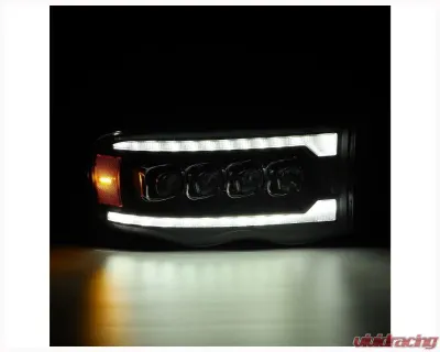 NOVA-Series Headlights (Black) Dodge 2002-2005 AlphaRex USA - 880564