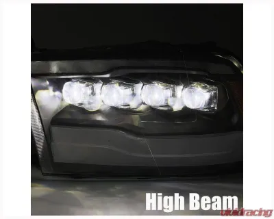 NOVA-Series Headlights (Jet Black) Dodge | Ram 2009-2018 AlphaRex USA - 880590