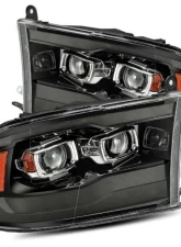 PRO-Series Headlights (Jet Black) Dodge | Ram 2009-2018 AlphaRex USA                                     - 880593 - Image 4