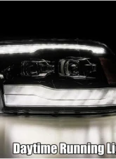 PRO-Series Headlights (Jet Black) Dodge | Ram 2009-2018 AlphaRex USA                                     - 880593 - Image 3