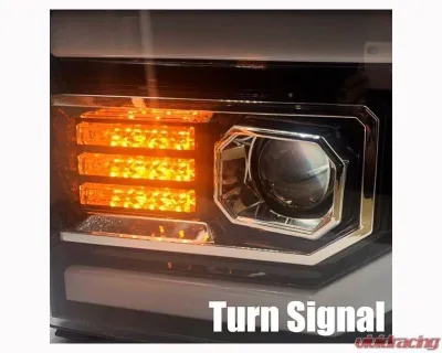 PRO-Series Headlights (Jet Black) AlphaRex USA - 880605