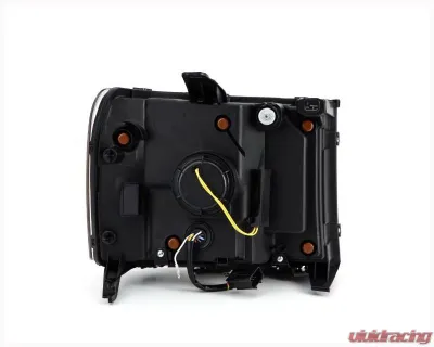 AlphaRex USA NOVA-Series Jet Black Projector Headlights for 2007-2014 GMC Sierra 1500/2500/3500 - 880608