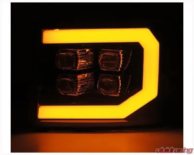 AlphaRex USA NOVA-Series Jet Black Projector Headlights for 2007-2014 GMC Sierra 1500/2500/3500 - 880608