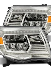 LUXX-Series LED Crystal  Headlights (Alpha-Black) Toyota Tacoma 2005-2011 AlphaRex USA                                     - 880734 - Image 5