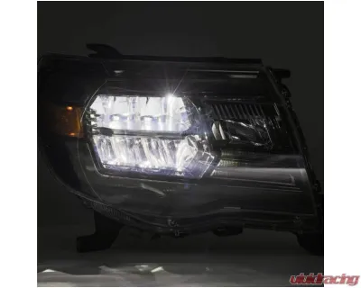 LUXX-Series LED Crystal  Headlights (Alpha-Black) Toyota Tacoma 2005-2011 AlphaRex USA - 880734