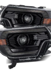 AlphaRex USA LUXX-Series Headlights Alpha-Black for Toyota Tacoma 2012-2015, LED DRL                                     - 880750 - Image 4
