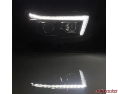 AlphaRex USA LUXX-Series Black Headlights for 2010-2013 Toyota 4Runner, LED Projectors - 880757