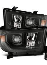 LUXX-Seriess Headlights w/ Level Adjuster (Alpha-Black) Toyota 2007-2017 AlphaRex USA                                     - 880825 - Image 6